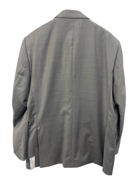 Saks Fifth Ave Gray Wool Blend Solid 2 Button Men's Suit Gray / 44