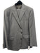 Saks Fifth Ave Gray Wool Blend Solid 2 Button Men's Suit Gray / 44