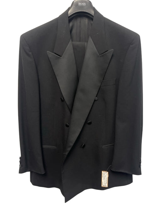Givenchy Monsieur Black Solid Tuxedo Men's Suit Black / Est L