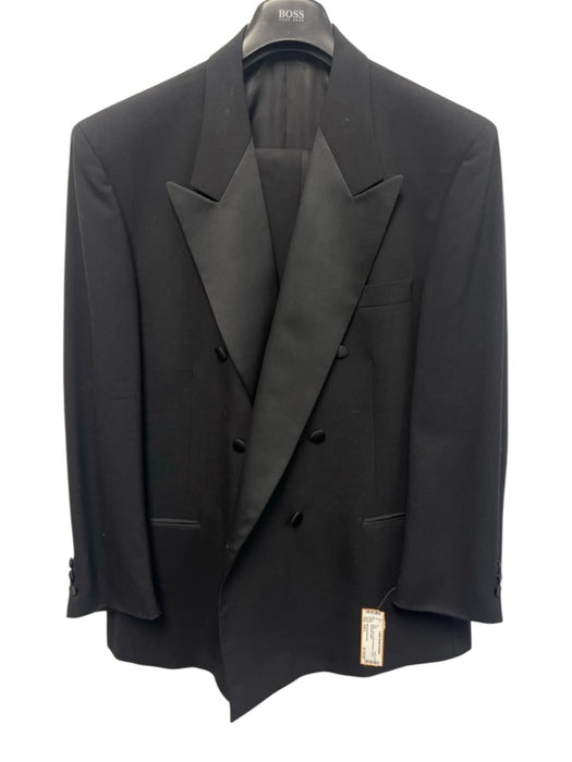 Givenchy Monsieur Black Solid Tuxedo Men's Suit Black / Est L