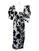 Christopher John Rogers x Target Size 2 White & Black Cotton Floral Dress White & Black / 2