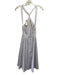 Christy Dawn Size S Purple & White Cotton Striped Sleeveless Dress Purple & White / S