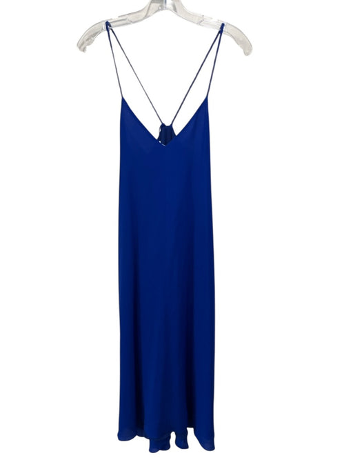 Derek Lam 10 Crosby Size 2 Blue Silk Rope Strap Sleeveless Dress Blue / 2