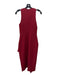 5a7 Cinq a Sept Size 6 Red Polyester Blend Round Neck Sleeveless Sheath Dress Red / 6