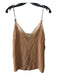 Gucci Size XS Tan Silk Darts Spaghetti Straps Guccissima Cami Top Tan / XS