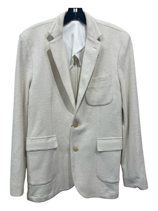 Orlebar Brown NWT Size M Cream Cotton Terry Cloth Pockets Blazer Jacket M