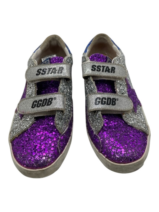 Golden Goose Shoe Size 5 Silver, Blue, Purple Leather Glitter Sneakers Silver, Blue, Purple / 5