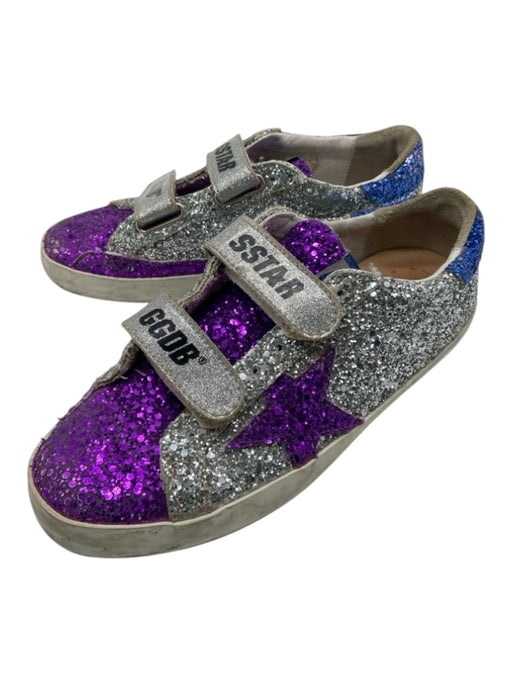 Golden Goose Shoe Size 5 Silver, Blue, Purple Leather Glitter Sneakers Silver, Blue, Purple / 5