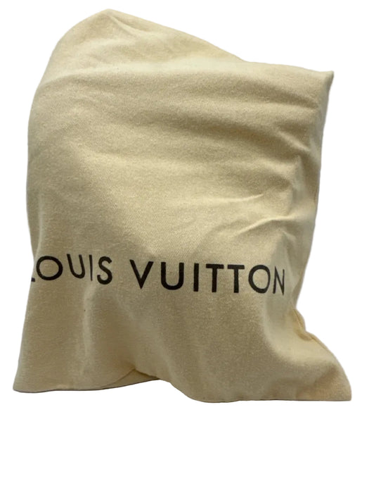 Louis Vuitton Shoe Size 37.5 Navy Blue & Beige textile upper Monogram Sandals