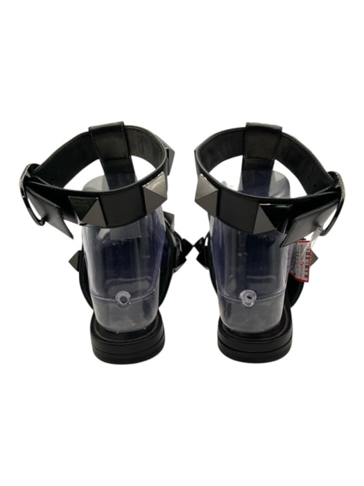 Valentino Garavani Shoe Size 37 Black Leather Upper Open Back Rockstud Flats Black / 37