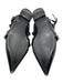 Valentino Garavani Shoe Size 37 Black Leather Upper Open Back Rockstud Flats Black / 37