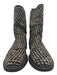 Chanel Shoe Size 40 Brown & White Ponyhair Calf High Speckled Round Toe Booties Brown & White / 40