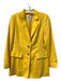 Escada Size 34 Yellow 70% Rabiit blend & wool Double Button Shoulder Pads Jacket Yellow / 34