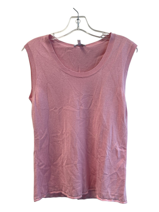 Escada Size 40 Pink Cashmere & Silk Boat Neck S Design Knit Top Pink / 40
