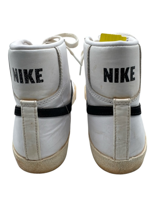 Nike Shoe Size 7 White & Black Leather Upper Suede Detail High Top Sneakers White & Black / 7