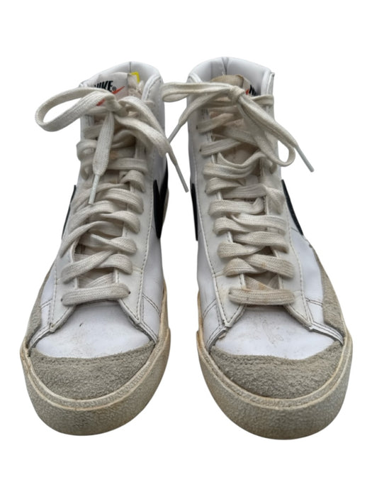 Nike Shoe Size 7 White & Black Leather Upper Suede Detail High Top Sneakers White & Black / 7