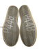P448 Shoe Size 39 White & Beige Leather Upper Perforated Logo Low Top Sneakers White & Beige / 39