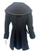 Trina Turk Size 0 Black Wool & Cashmere Long Sleeve Snap Button Front Coat Black / 0