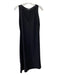 Elie Tahari Size 10 Black Triacetate Blend V Neck Lace Trim Below the Knee Dress Black / 10