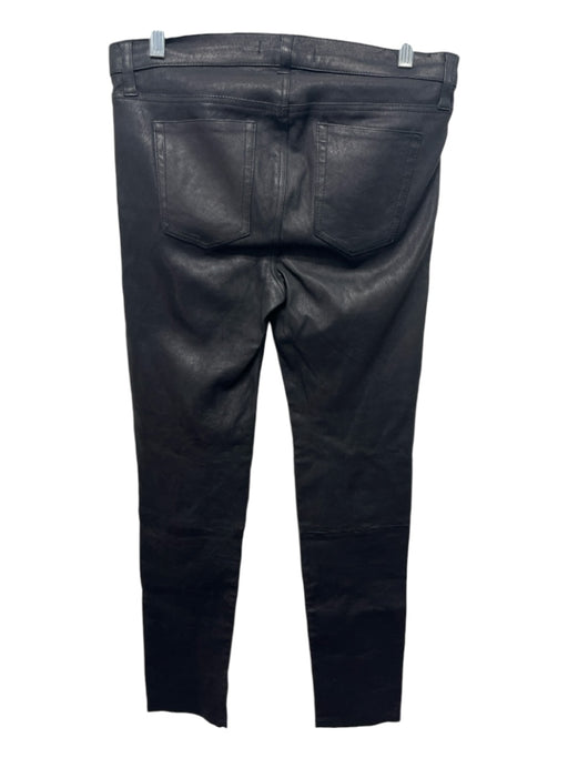 Joes Size 29 Black Leather Skinny High Rise Pants Black / 29