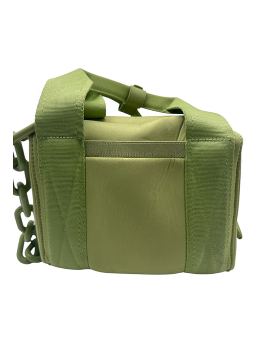 Dagne Dover Light Green Hand & Shoulder Bag Zip Close Plastic Chain Solid Bag Light Green