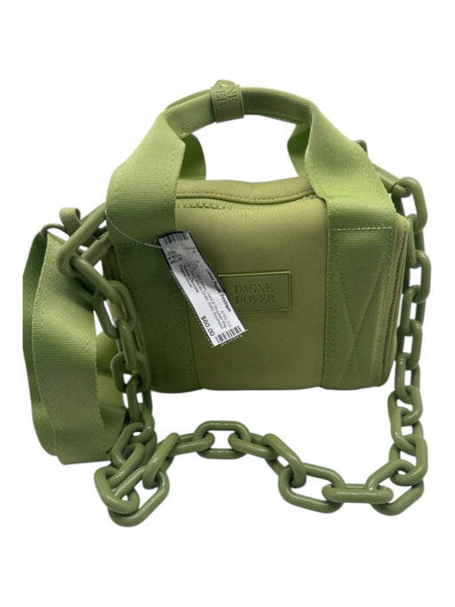 Dagne Dover Light Green Hand & Shoulder Bag Zip Close Plastic Chain Solid Bag Light Green