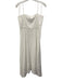 Everyone Loves The Weekend Size Small White Cotton Spaghetti Strap Midi Dress White / Small
