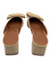 ASOS Design Shoe Size 8 Beige Pointed Toe Bow Detail Block Heel Mule Pumps Beige / 8