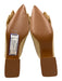 ASOS Design Shoe Size 8 Beige Pointed Toe Bow Detail Block Heel Mule Pumps Beige / 8