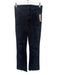 Mother Size 26 Black Cotton Denim Raw Hem High Rise Straight Leg Jeans Black / 26