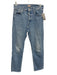 Mother Size 27 Medium Wash Cotton Denim Button Fly High Rise Straight Leg Jeans Medium Wash / 27