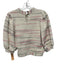 Hunter Bell Size S White, Black, Pink Cotton Blend 3/4 Sleeve Striped Tweed Top White, Black, Pink / S