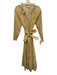 Baybala Size S Yellow & White Cotton Long Sleeve Floral Pattern Button Up Dress Yellow & White / S