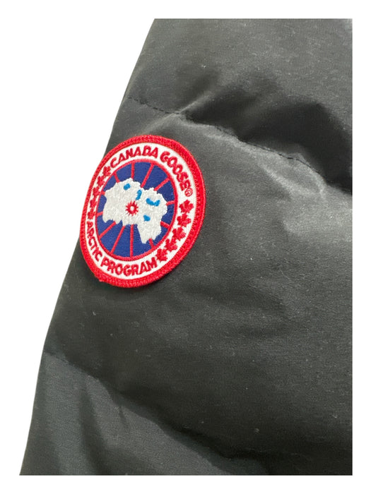 Canada Goose Size XL Black Polyamide Long Sleeve Quilted Button & Zip hood Coat Black / XL