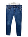 Rag & Bone Size 31 Med Wash Cotton Denim Whiskering Skinny Mid Rise Jeans Med Wash / 31