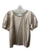 Velvet by Graham & Spencer Size Medium Rose Gold PU leather Short Sleeve Top Rose Gold / Medium