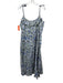 Mille Resort & Travel Size S Blue, Green, White Cotton Spaghetti Strap Dress Blue, Green, White / S