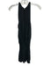 Ramy Brook Size S Black Polyester Sleeveless High Neck Keyhole Back Dress Black / S
