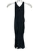 Ramy Brook Size S Black Polyester Sleeveless High Neck Keyhole Back Dress Black / S