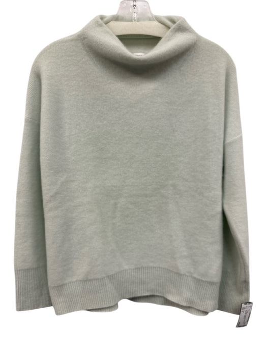 Vince Size S Light Green Cashmere Long Sleeve Mock Neck Sweater Light Green / S