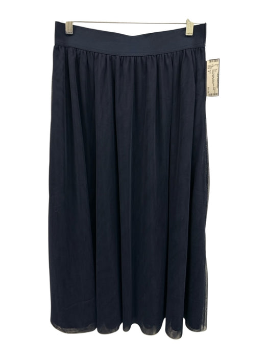 Boden Size 8 Navy Polyester Elastic Waist Sheer Overlay Maxi Skirt Navy / 8