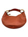 Gucci Orange Pebble Leather Hand & Shoulder Bag Zip Close Bamboo Hobo Bag Orange / M