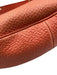 Gucci Orange Pebble Leather Hand & Shoulder Bag Zip Close Bamboo Hobo Bag Orange / M