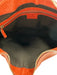 Gucci Orange Pebble Leather Hand & Shoulder Bag Zip Close Bamboo Hobo Bag Orange / M