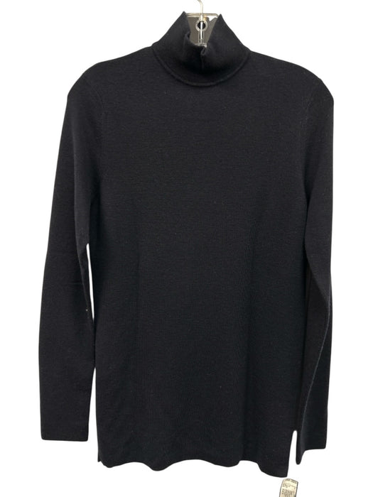 Tory Burch Size Est S Dark Navy Long Sleeve Mock Neck Zip Neck Knit Sweater Dark Navy / Est S