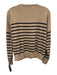 Jenni Kayne Size S Brown & Navy Wool & Cotton Long Sleeve Striped Sweater Brown & Navy / S
