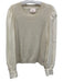 Cinq a Sept Size M White & Cream Cashmere Long Sleeve Knit Fabric Block Top White & Cream / M