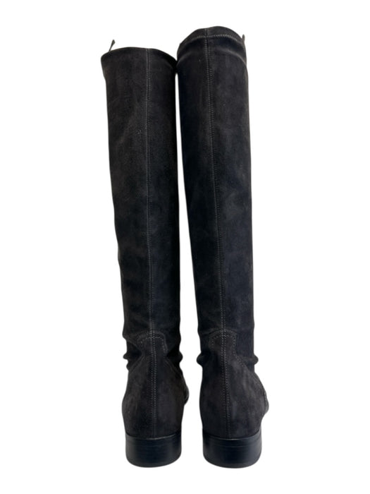 LAVORAZIONE ARTIGIANA Shoe Size 38 Dark Gray Leather Suede Knee High Boots Dark Gray / 38