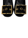 Gucci Shoe Size 38 Black Suede leather Block Heel Buckle Gold Hardware Pumps Black / 38