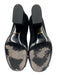 Gucci Shoe Size 38 Black Suede leather Block Heel Buckle Gold Hardware Pumps Black / 38